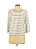 Moa Moa White 3/4 Sleeve Top Size L - photo 1