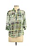 New Directions 100% Polyester Green Long Sleeve Blouse Size M (petite) - photo 1