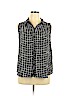Elle 100% Polyester Black Sleeveless Blouse Size XL - photo 1