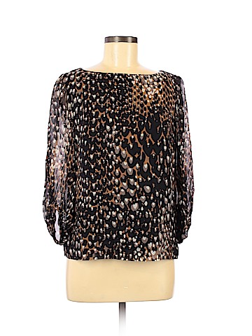 Trina Turk Long Sleeve Silk Top (view 1)