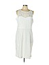 Marina White Casual Dress Size 14 - photo 1