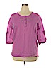 Eddie Bauer 100% Cotton Pink 3/4 Sleeve Blouse Size XL - photo 1