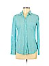 Fresh Brewed 100% Cotton Blue Long Sleeve Button-Down Shirt Size S - photo 1