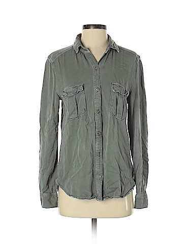 American Eagle Outfitters Long Sleeve Button-Down Shirt (view 1)