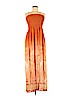 Free People 100% Polyester Orange Casual Dress Size S - photo 1
