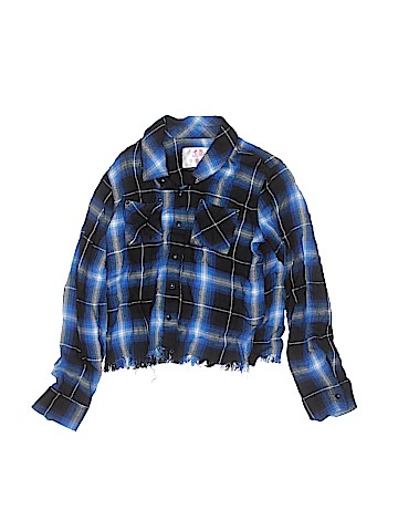 Justice Long Sleeve Button-Down Shirt (view 1)