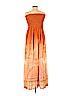 Free People 100% Polyester Orange Casual Dress Size S - photo 2