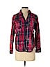 Vanilla Star 100% Cotton Red Long Sleeve Button-Down Shirt Size XS - photo 1