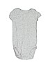 Carter's 100% Cotton Gray Short Sleeve Onesie 0-3 MO / 3 MO - photo 1