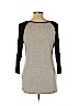 Zoe+Liv Gray Long Sleeve T-Shirt Size L - photo 2