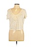 Forever 21 Ivory Short Sleeve Top Size L - photo 1