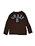 Crazy 8 100% Cotton Brown Long Sleeve T-Shirt Size M (kids) - photo 1