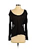 Lanston 100% Rayon Black Long Sleeve Top Size S - photo 1