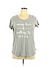 Maurices Gray Short Sleeve T-Shirt Size 14 (0) - photo 1