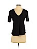 A.L.C. 100% Cotton Black Short Sleeve Top Size S - photo 1