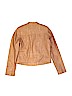 Mayoral 100% Polyurethane Solid Tan Faux Leather Jacket Size 14 - photo 2