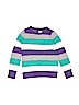 The Children's Place 100% Acrylic Stripes Purple Pullover Sweater Size 10 - 12 - photo 1