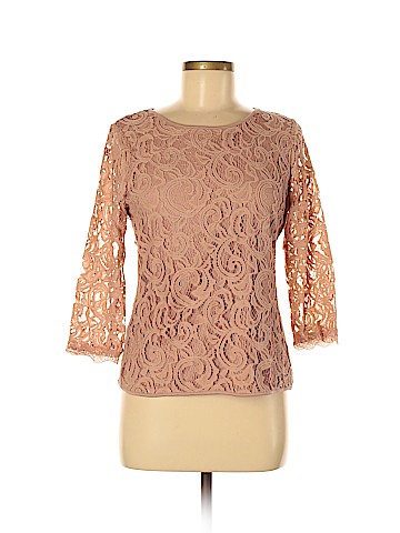 Hailey by Adrianna Papell 3/4 Sleeve Top (view 1)