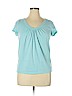 Talbots Blue Short Sleeve Top Size XL - photo 1