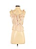 H&M 100% Polyester Tan Sleeveless Blouse Size 2 - photo 1