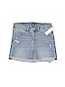 Gap Kids Solid Blue Denim Shorts Size 12 - photo 1