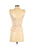 H&M 100% Polyester Tan Sleeveless Blouse Size 2 - photo 2