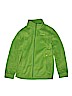 Columbia 100% Polyester Solid Green Fleece Jacket Size 14 - 16 - photo 1
