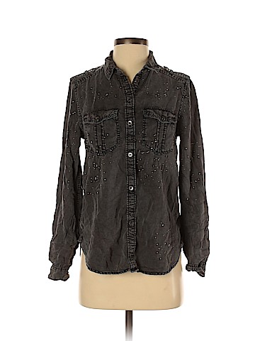 American Eagle Outfitters Long Sleeve Button-Down Shirt (view 1)