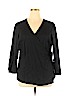 Old Navy Black Long Sleeve Blouse Size 1X - photo 1