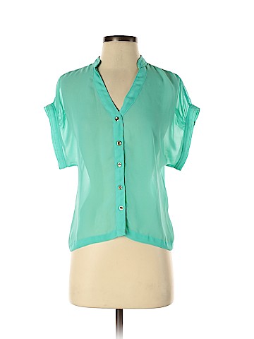 Charlotte Russe Short Sleeve Blouse (view 1)