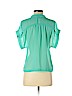 Charlotte Russe 100% Polyester Teal Short Sleeve Blouse Size S - photo 2