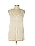 Club Monaco 100% Lyocell Ivory Sleeveless Blouse Size L - photo 1