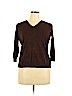 Attention Brown Pullover Sweater Size XL - photo 1