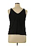 H&M 100% Polyester Black Sleeveless Blouse Size L - photo 2