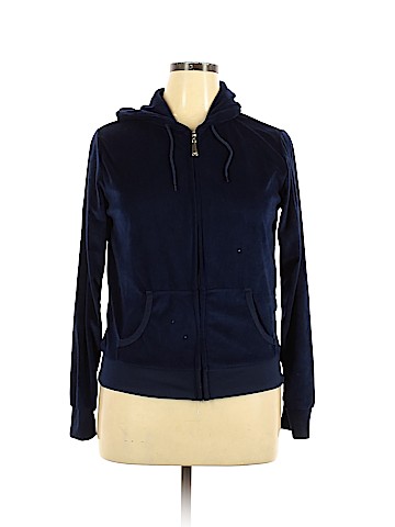 White Mark Zip Up Hoodie (view 1)