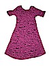 Lularoe Print Purple Dress Size 10 - photo 2