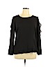 Masseys 100% Polyester Black Long Sleeve Blouse Size XL - photo 1