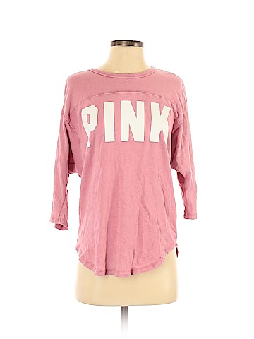 Victoria's Secret Pink 3/4 Sleeve T-Shirt (view 1)