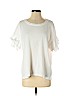 Current/Elliott 100% Cotton White Short Sleeve Top Size Sm (1) - photo 1