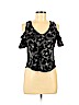 Lucky Brand Black Short Sleeve Top Size XS - photo 1
