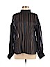 H&M 100% Polyester Black Long Sleeve Blouse Size 8 - photo 1