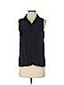 Club Monaco 100% Silk Black Sleeveless Silk Top Size XS - photo 1
