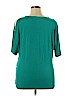 a.n.a. A New Approach Teal Short Sleeve Top Size XL - photo 2