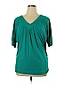 a.n.a. A New Approach Teal Short Sleeve Top Size XL - photo 1