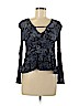Full Tilt 100% Rayon Blue Long Sleeve Blouse Size M - photo 1