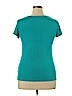 Nicole by Nicole Miller Blue Short Sleeve Top Size XL - photo 2