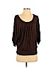 MICHAEL Michael Kors Brown 3/4 Sleeve Top Size S - photo 1