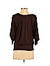 MICHAEL Michael Kors Brown 3/4 Sleeve Top Size S - photo 2