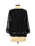 Zara Black 3/4 Sleeve Blouse Size S - photo 2