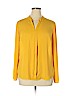 Primary 100% Polyester Yellow Long Sleeve Blouse Size 14 - photo 1